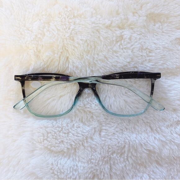 Eli Light Blue & Black Two Tone Reader Glasses - Picture 8 of 10